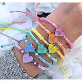 Top Trenz - Be Mine Conversation Heart Valentines Bracelet