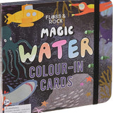 Floss & Rock Magic Water Colour-in Cards (Deep Sea)