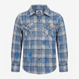 Appaman Blue Dyed Plaid Flannel Shirt