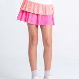 Lucky in Love Peek-a-Bow S/S & Doubles Pleated Skirt Set