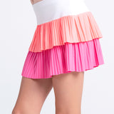 Lucky in Love Peek-a-Bow S/S & Doubles Pleated Skirt Set