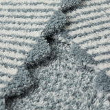Barefoot Dreams CozyChic Stripe Scallop Receiving Blanket 30x30 -  FADED ROSE-CREAM (Copy)