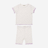 Petite Hailey Berry Pattern PJ Set (Purple Flower)