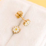 Pierced Tiny Daisy Post Earring