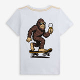 Appaman Bigfoot White Tee & Sunrise Stripe Preston Shorts