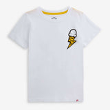 Appaman Bigfoot White Tee & Sunrise Stripe Preston Shorts