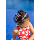 Lilies & Roses Unicorn Star Neon Covered Snap Clip