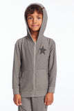 Chaser Cozy Knit  Zip-Up Hoodie - Rock Star