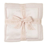 Barefoot Dreams Cozy Chic Satin Trim Receiving Blanket 30”x30” - Pink