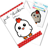 StickerBeans - Just Chicken In Greeting Card