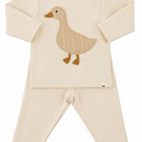 Oh Baby! Goose Two Piece Set - Sugar Cookie