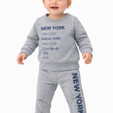 Paige Lauren Graphic Vintage Heathered Fleece Longewear Set - New York