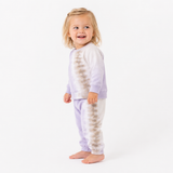 Paige Lauren Super Soft-Fleece Sweatshirt & Sweat Pant Set - Lilac Tie Dye