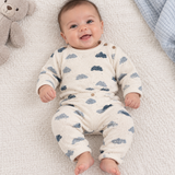 Play Up Jersey Sweater/Leggings Set - Blue Clouds