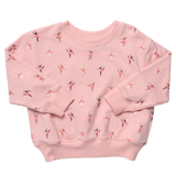 Pink Chicken Play Sweatshirt - Tiny Bows