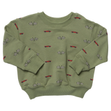 Pink Chicken Play Sweatshirt - Racecars