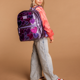 State Bag Kane Double Pocket Backpack in 3D Hearts