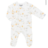 Coccoli Modal Zipper Chickens Footie