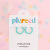 Pierced Color Huggies