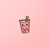 Pals & Co. Boba Tea - Enamel Pin (Pink)