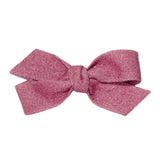 Petite Hailey Glitter Bow Clip