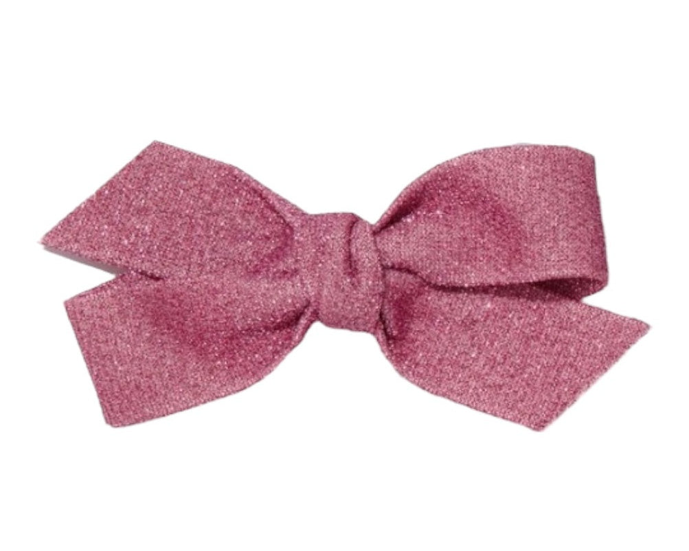Petite Hailey Glitter Bow Clip