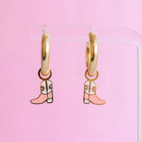 Pierced Cowgirl Boot Charms