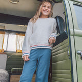 Feather 4 Arrow Meadow Bell Bottom (Dusty Blue)