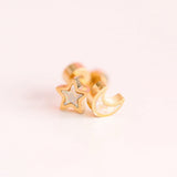 Pierced Moon/Star Opals