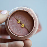 Pierced Post Earrings - Tiny Classic Flower