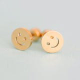Pierced - Classic Tiny Smiley Face Posts