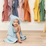 Bella Tunno Hooded Towel & Wash Mitt - Fog