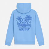 GOAT USA Kids' Palm Tree Hooded Sweatshirt - Carolina Blue