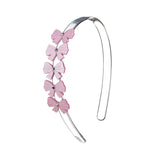 Lilies & Roses Bows Satin Pink Headband