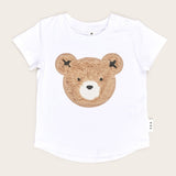 Huxbaby White Furry Huxbear T-Shirt and Shorts