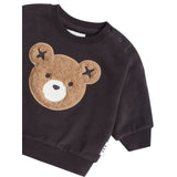 Huxbaby Furry Huxbear Sweatshirt Black & Huxbear Track Pant