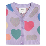 Huxbaby Love Heart Knit Cardi