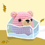 Woobles Walter the Bear Pink Crochet Kit