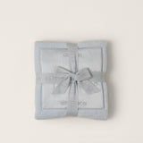 Barefoot Dreams Cozy Chic Satin Trim Receiving Blanket 30”x30” - Blue