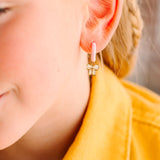 Pierced Cream Bow Charm