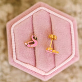 Pierced Flamingo Floatie Post Earring