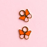 Pierced Butterfly Colorblock Charms