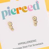 Pierced Daisy Crawler Post Earring