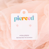 Pierced Pink Opals Earring Post