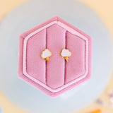 Pierced Storm Cloud Post Earring