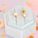 Pierced Storm Cloud Post Earring