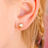 Pierced Storm Cloud Post Earring