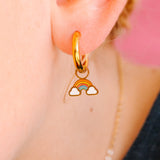 Pierced Rainbow Sunset Charms