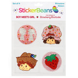 StickerBeans Boy Meets Girl x Strawberry Shortcake