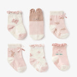 Elegant Baby Garden Picnic Socks 6PK (0-12m)